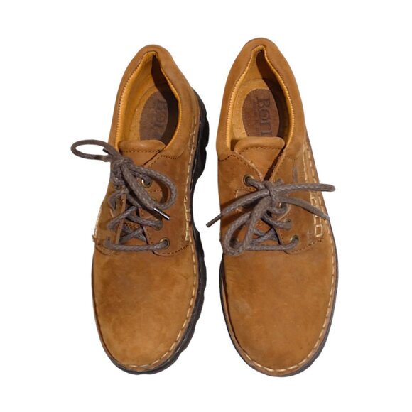 Born Women’s 8.5 Brown Leather Lace-Up Chunky Oxford Comfort Shoes Grunge Y2K - Picture 6 of 11